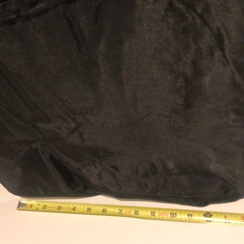 NIB heavy duty shopping cart liner in black nylon top flap Velcro closure